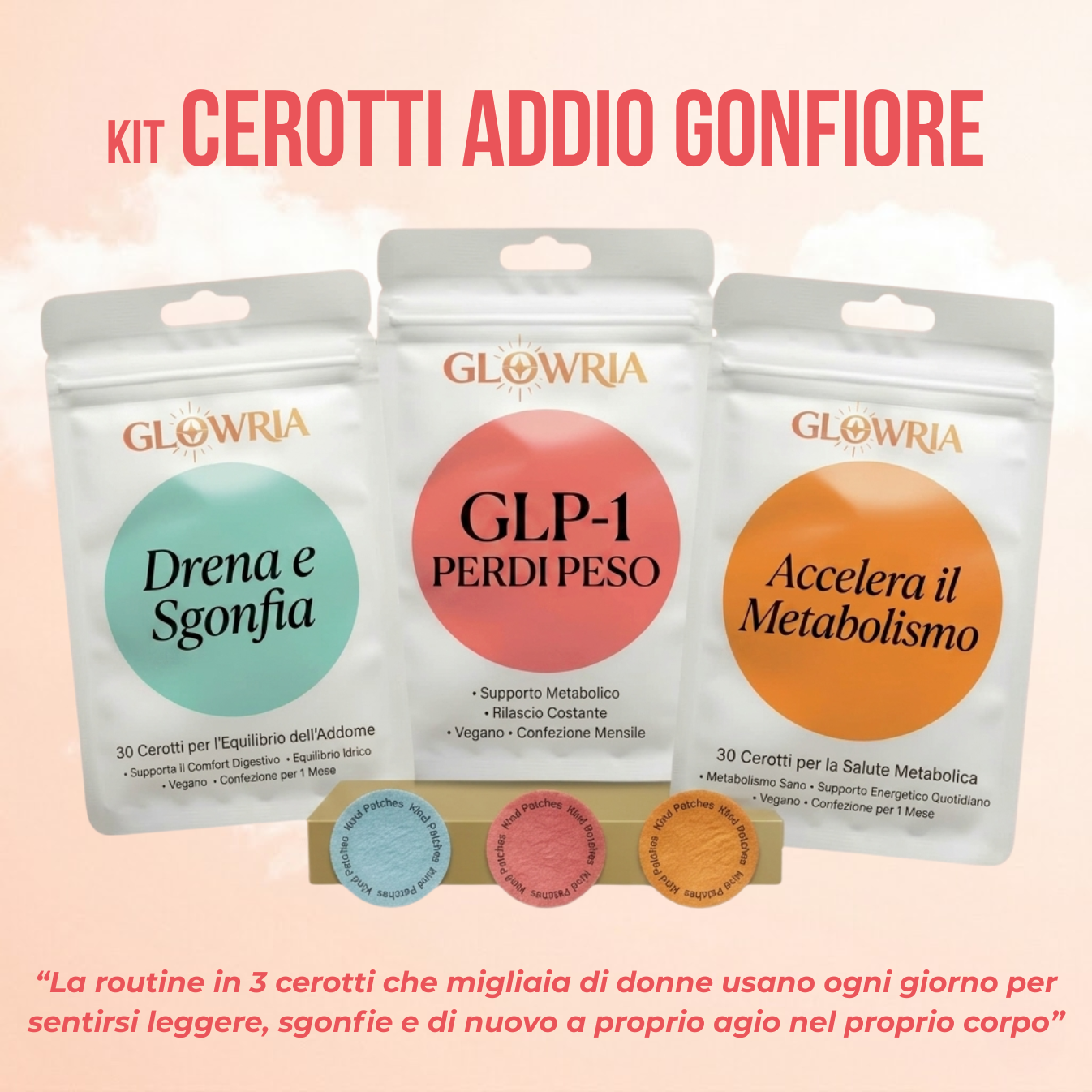 Kit Cerotti Addio Gonfiore Glowria™